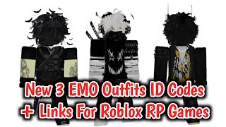 3 New Boys Emo Outfits ID Codes  Links For Brookhaven RP Berry Avenue And Bloxburg Part 10 [upl. by Rhianna508]