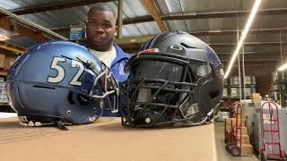 Schutt F7Riddell Speedflex Helmet Comparison Video [upl. by Goldarina30]