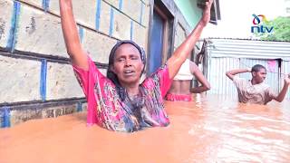 Flood water rises to shoulder level around Garissa town [upl. by Anina284]