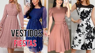 VESTIDOS de FIESTAS ELEGANTES y BONITOS 👌 VESTIDOS en TENDENCIAS [upl. by Nemzzaj]