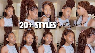 UPDATED HOW TO STYLE SOFT LOCS IN 20 WAYS EASY [upl. by Kristianson]