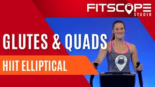 30 Min Glutes amp Quads Elliptical Workout with Meghan  Low Impact HIIT Elliptical [upl. by Lalaj]