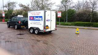 BE Trailer Towing Test Reversing Manoeuvre 2015  Links Driving [upl. by Cattima]