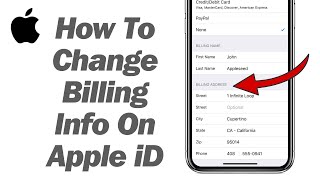 How To Change Apple iD Billing Information On iPhone iPad  2024 [upl. by Hseyaj]