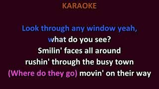 Hollies  Look Through Any Window KARAOKE [upl. by Staw]