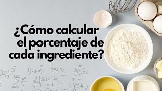 ¿CÓMO CALCULAR EL PORCENTAJE DE CADA INGREDIENTE [upl. by Carboni]