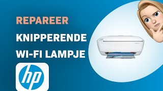 Hoe te Repareren Knipperende WiFi Lampje op HP Deskjet 3630 [upl. by Nwahser]