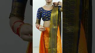 Perfect pleats saree draping tutorial step by step  Sari draping tutorial for beginners  Sari wear [upl. by Ecidna403]