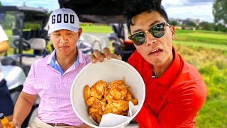 Mukbang golf w Luke Kwon amp Harry Na [upl. by Gnoh783]