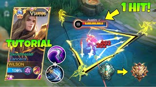 FULL TUTORIAL LANCELOT BEST ONE SHOT BUILD 2024  easy rank up [upl. by Ylahtan]