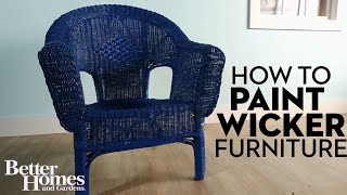 How to Paint Wicker Furniture [upl. by Sonaj114]