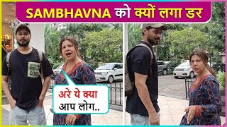 Sambhavna Seth amp Husband Avinash Got Awkward On Road Says Aise Darao Mat [upl. by Ydde]