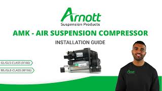 Arnott AMK Air Suspension Compressor Installation Video for MB GLGLS X166 and MLGLE W166 [upl. by Maryanna]