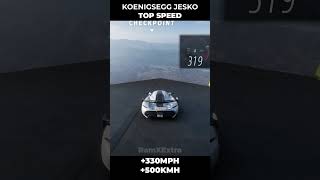 Koenigsegg Jesko TOP SPEED Forza Horizon 5 shorts [upl. by Nisotawulo]