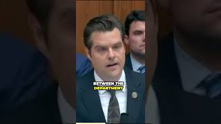 Gaetz to Garland quotYou not cooperating just advances your own conspiracy theoryquot [upl. by Herodias262]