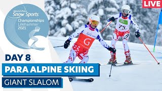 Lillehammer 2021  Para Alpine  Giant Slalom w 22  WPSS Championships [upl. by Rozanne]