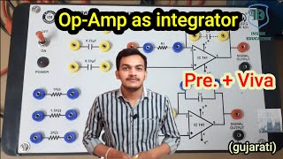 Op  amp as integrator  Experiment  viva  practical  msc  bsc  physics  inside education [upl. by Lindgren]