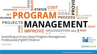 Everything About PgMP Program Management Professional  Webinar Version  March 2019 [upl. by Lanevuj854]