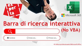 EXCEL 365 – TRUCCHI E SEGRETI 🔎 La magia della Barra di Ricerca Interattiva No VBA [upl. by Inar855]