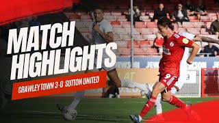 HIGHLIGHTS  Crawley Town v Sutton United [upl. by Case]