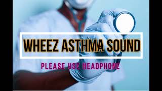 Asthma Sound Wheezing sound  Lung sounds in asthma [upl. by Ahseek]