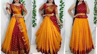 Saree porar stylessaree DrapingSaree wearing new styleSaree Dreaping Saundaryaa [upl. by Oates]