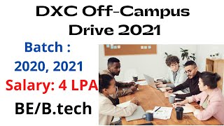 DXC OffCampus Drive 2021  Batch 2020 2021  Salary 4 LPA [upl. by Solenne303]