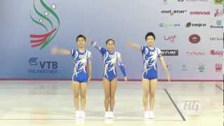 Trio Japan  Aerobic World Age Group 2012 [upl. by Anilec]