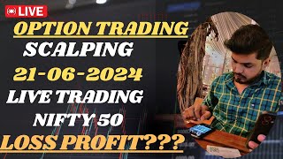 21st JUNELive Intraday Trading  Scalping Nifty option II banknifty nifty [upl. by Nojel]