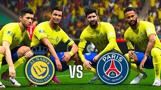 FC24 WHAT IF MESSI RONALDO MBAPPE NEYMAR JR LEWANDOSKI AND HAALAND JOIN AL NASSR [upl. by Horvitz]