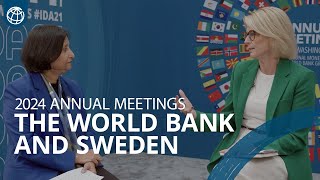 Interview Elisabeth Svantesson Sweden’s Minister of Finance  World Bank Annual Meetings 2024 [upl. by Nadnarb446]