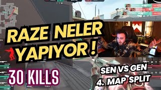 FERİT GÖZÜNDEN SEN VS GEN BÜYÜK FİNAL 4MAP SPLIT 30 KILL RAZE PERFORMANSI  VALORANT MASTERS MADRID [upl. by Beyer]