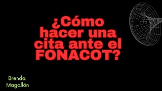 ¿Cómo hacer una cita ante el FONACOT [upl. by Airotkciv]