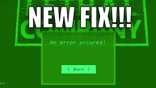NEW How to fix quotAn Error Occuredquot in Lethal Company [upl. by Stander980]