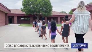 CCISD broadens teacher hiring requirements [upl. by Naedan410]