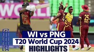 West Indies Vs Papua New Guinea T20 World Cup Warm Up Match Highlights WI VS PNG Highlights [upl. by Aennaej]