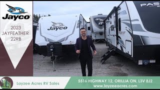 2023 Jayco Jayfeather 22RB  This Trailer is Part of the Illumanti  Layzee Acres RV Sales [upl. by Edmonds661]