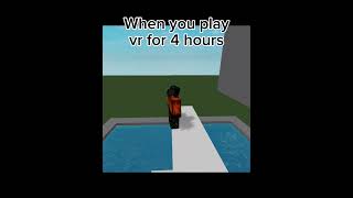 Roblox VR vr robloxvr funny robloxshorts memes [upl. by Haukom]