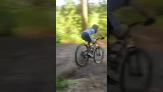 Berms berms mtb mtbdirtjump mtbbikes foryou downhill mtbjump mtbjump jump speed fast [upl. by Helbon747]