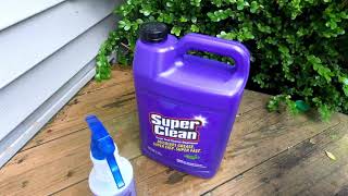 Review Super Clean 1 gallion jug on vinyl siding [upl. by Ynnep]