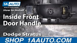 How to Replace Interior Door Handle 0305 Dodge Stratus [upl. by Enoyrt]