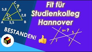 Mathe Aufnahmeprüfung Studienkolleg Hannover Teil 2 [upl. by Yerrok]