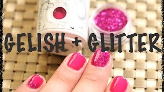 UñAS GELISH  GLITTER [upl. by Issac244]