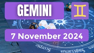 Gemini horoscope  Gemini Horoscope for Today 7 November 2024 [upl. by Erhard110]