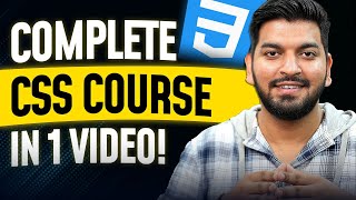 CSS Tutorial For Beginners In Hindi 🔥  1Shot CSS [upl. by Hplar]