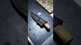 Hand sewing wet molding amp finishing a leather knife sheath [upl. by Dickey91]