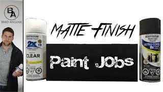 How to get a matte black finish with spray cans [upl. by Bruner364]