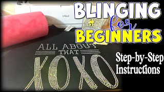 EVERYTHING YOU NEED TO KNOW ABOUT BLING SHIRTS FOR BEGINNERS  Hotfix Rhinestones with Cricut [upl. by Okiman]