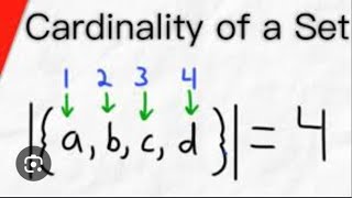 Cardinality of set [upl. by Gherardi]