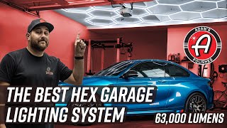 How To Install The Ultimate Hexagon Garage Lighting System In Your Garage  Adams Polishes [upl. by Lindemann]